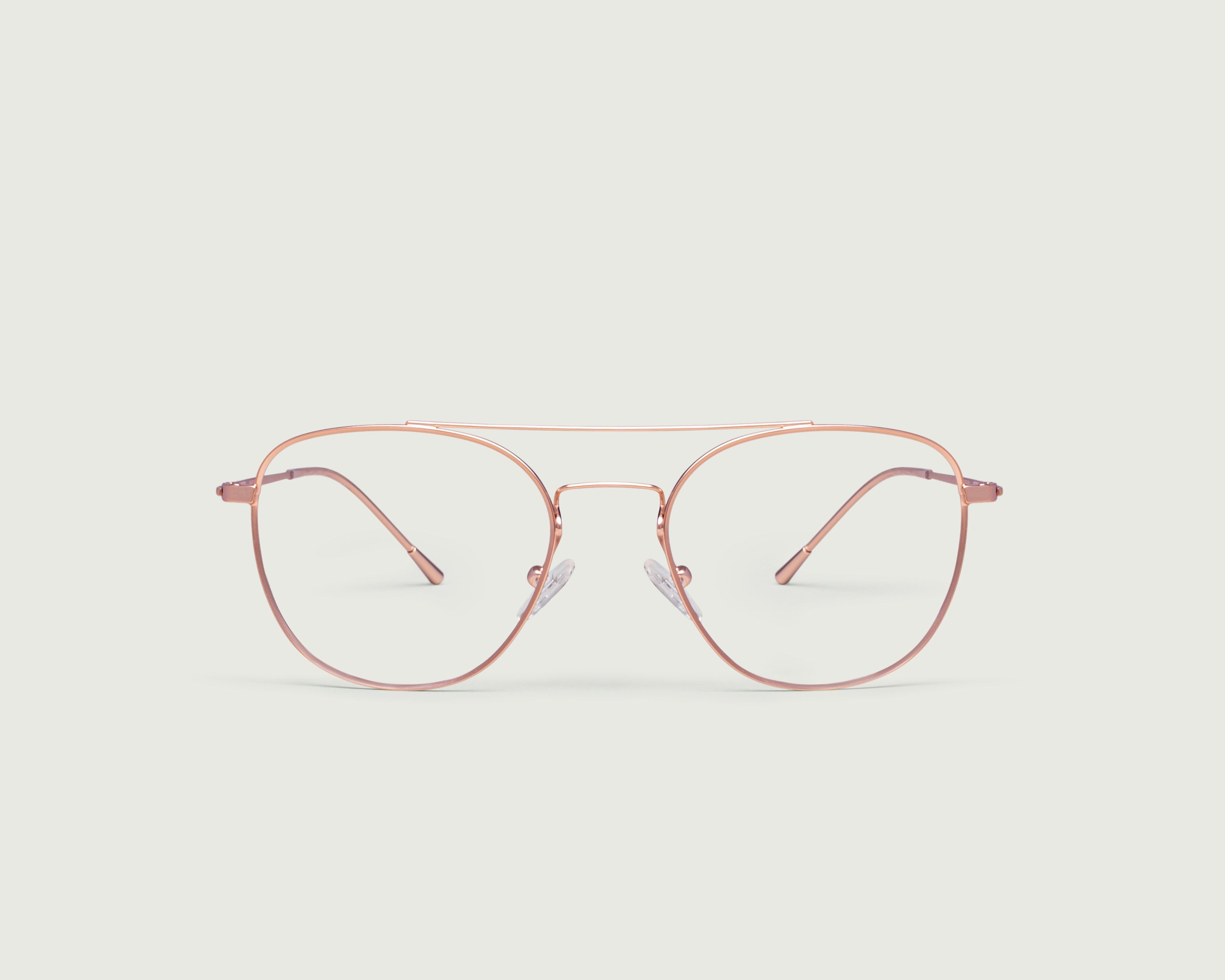 Rose Gold::Cohen Eyeglasses pilot pink metal front