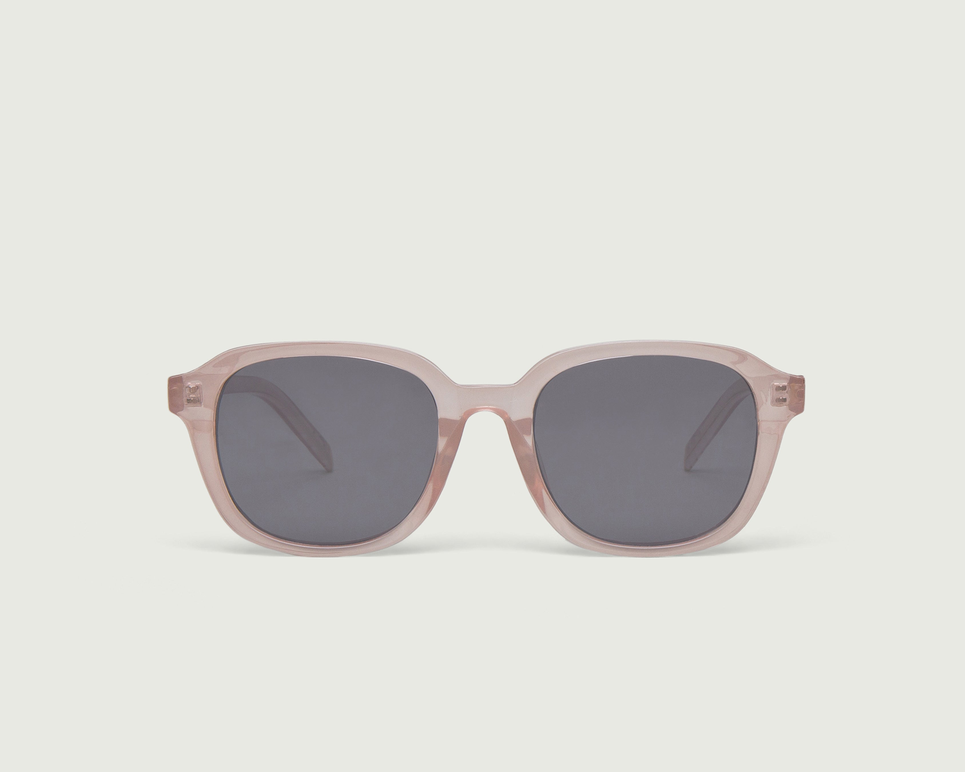 Rose Taupe::Homer Sunglasses square taupe plastic front