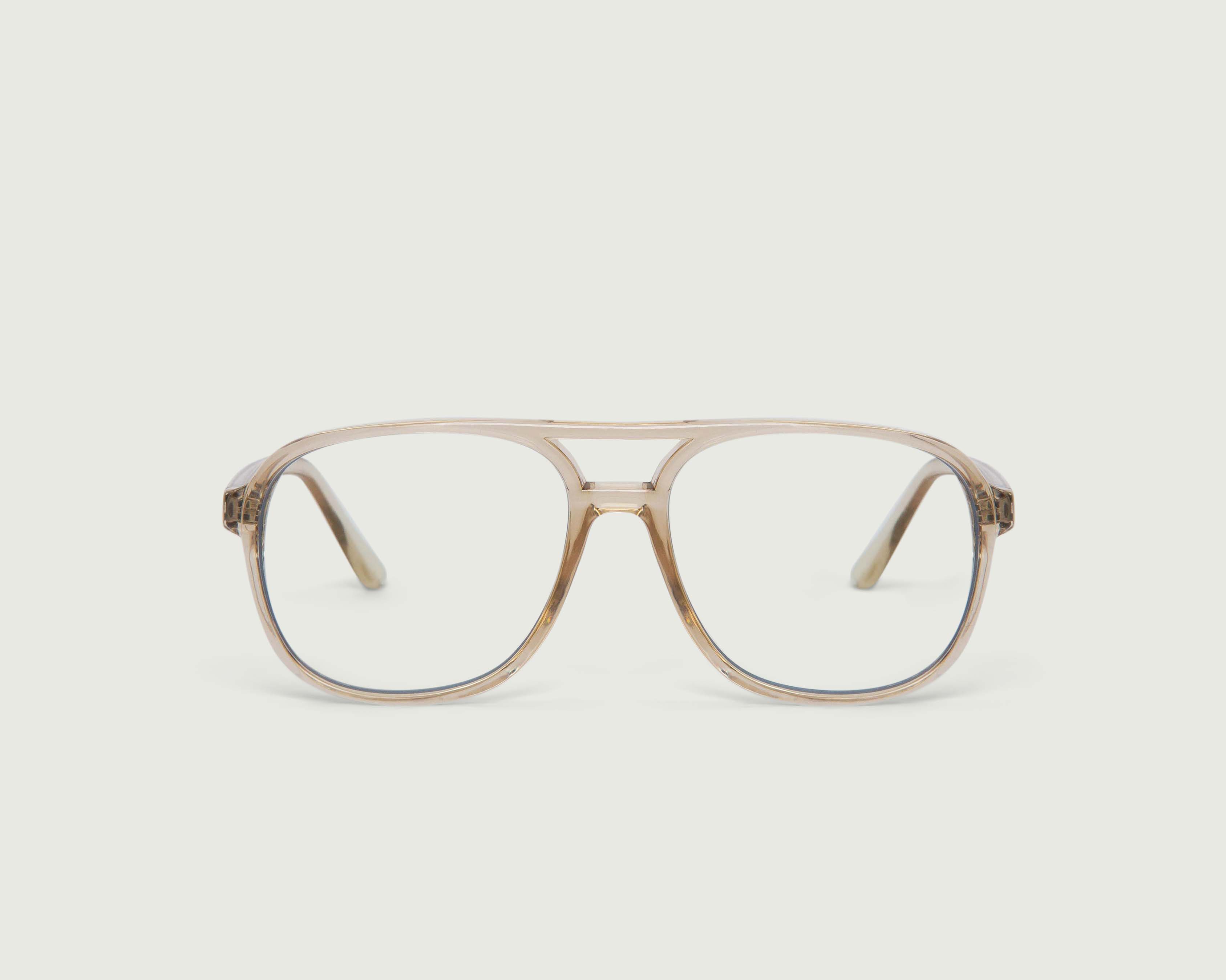 Sand::Chiyo Anti-Radiation Glasses pilot white recycled polyester front