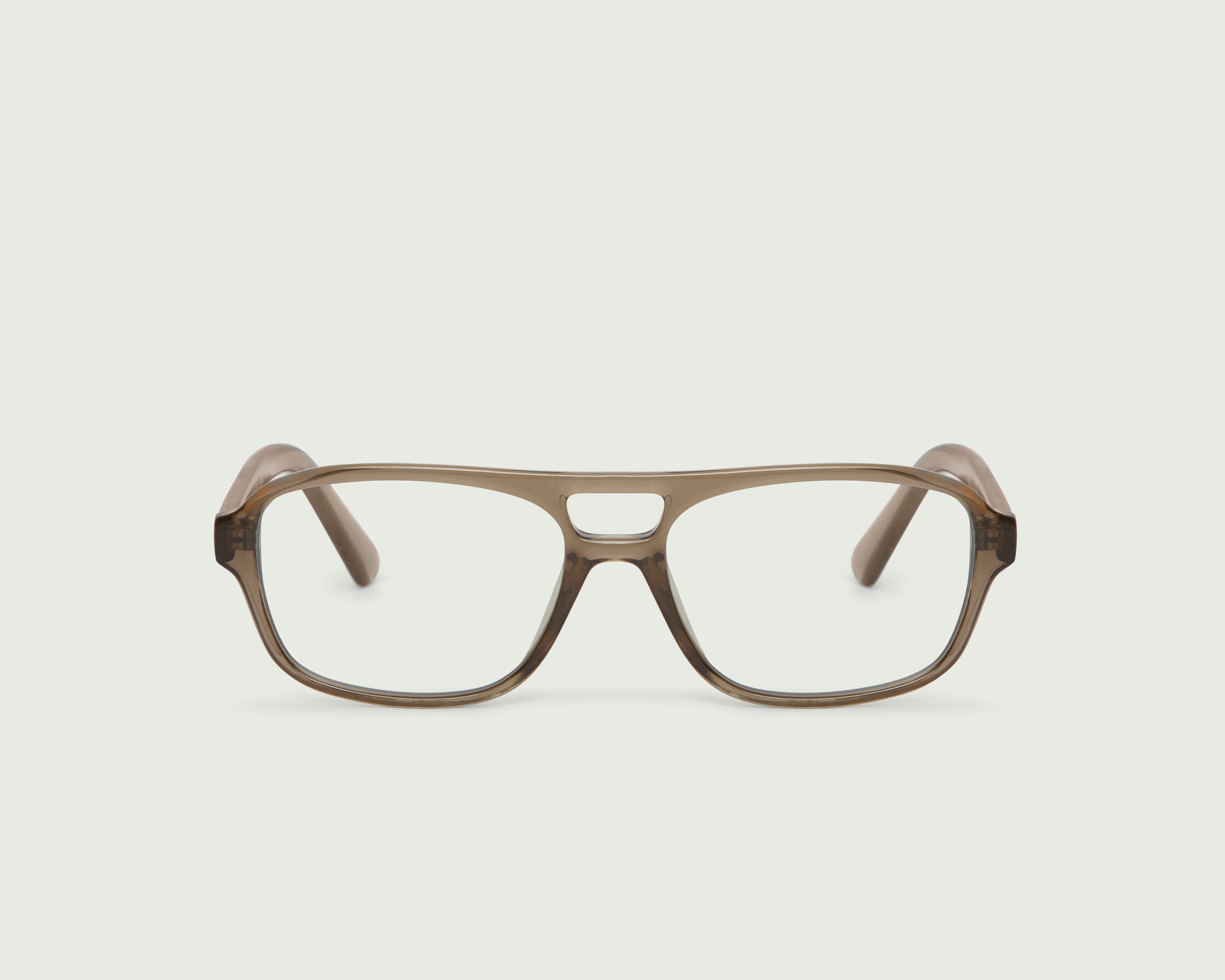 Fog::Tobias Anti-Radiation Glasses pilot brown recycled polyester front