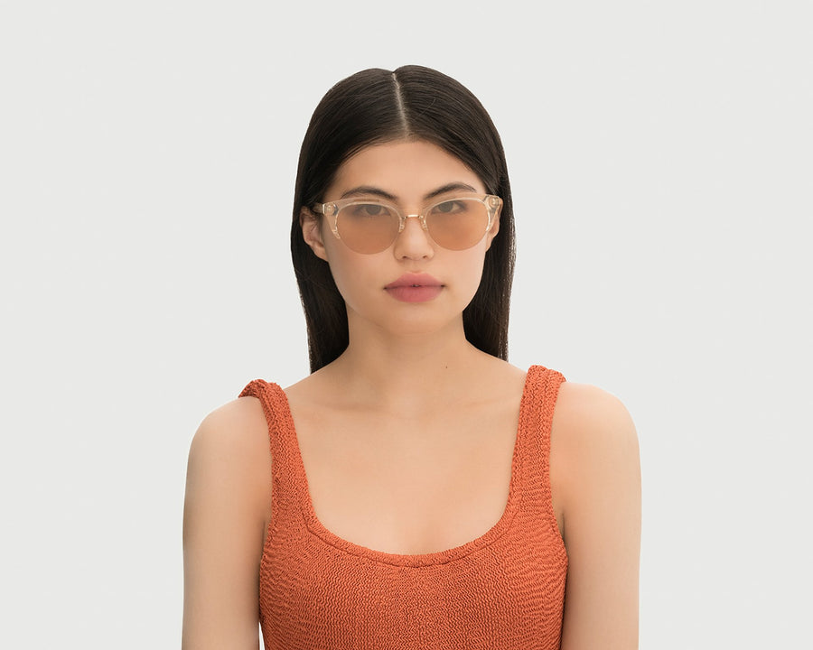 women Norra Sunglasses cat eye taupe plastic