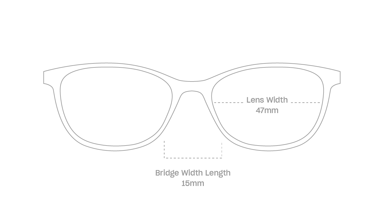 measurement::lens width Archie Eyeglasses rectangle plastic