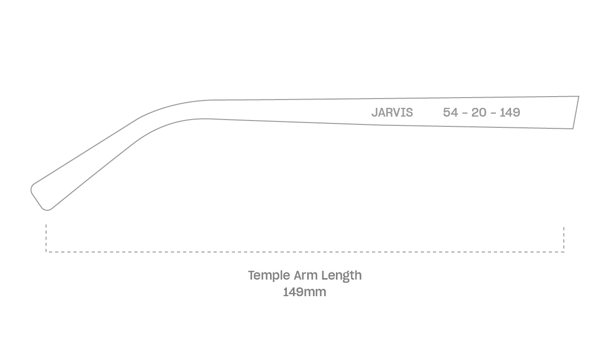 measurement::arm length Jarvis Sunglasses rectangle plastic