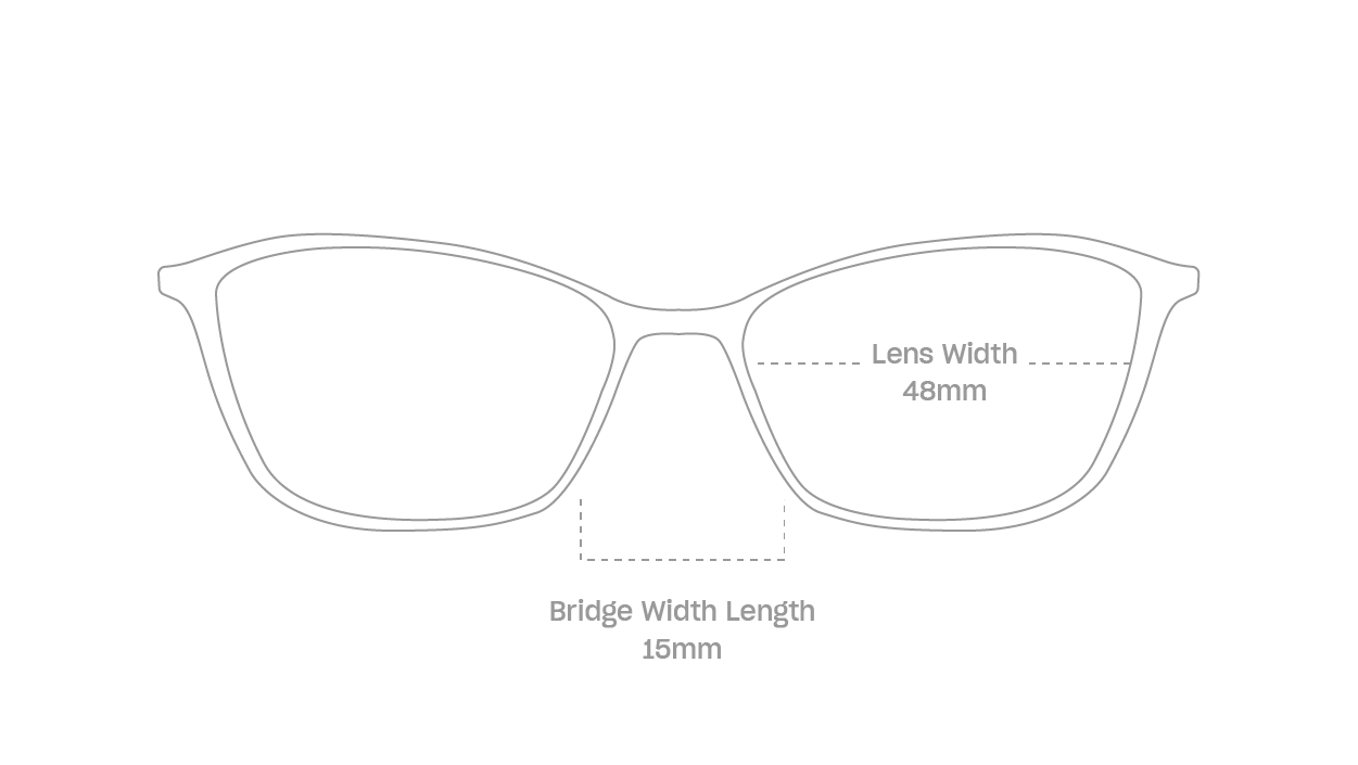 measurement::lens width Brae Eyeglasses rectangle metal