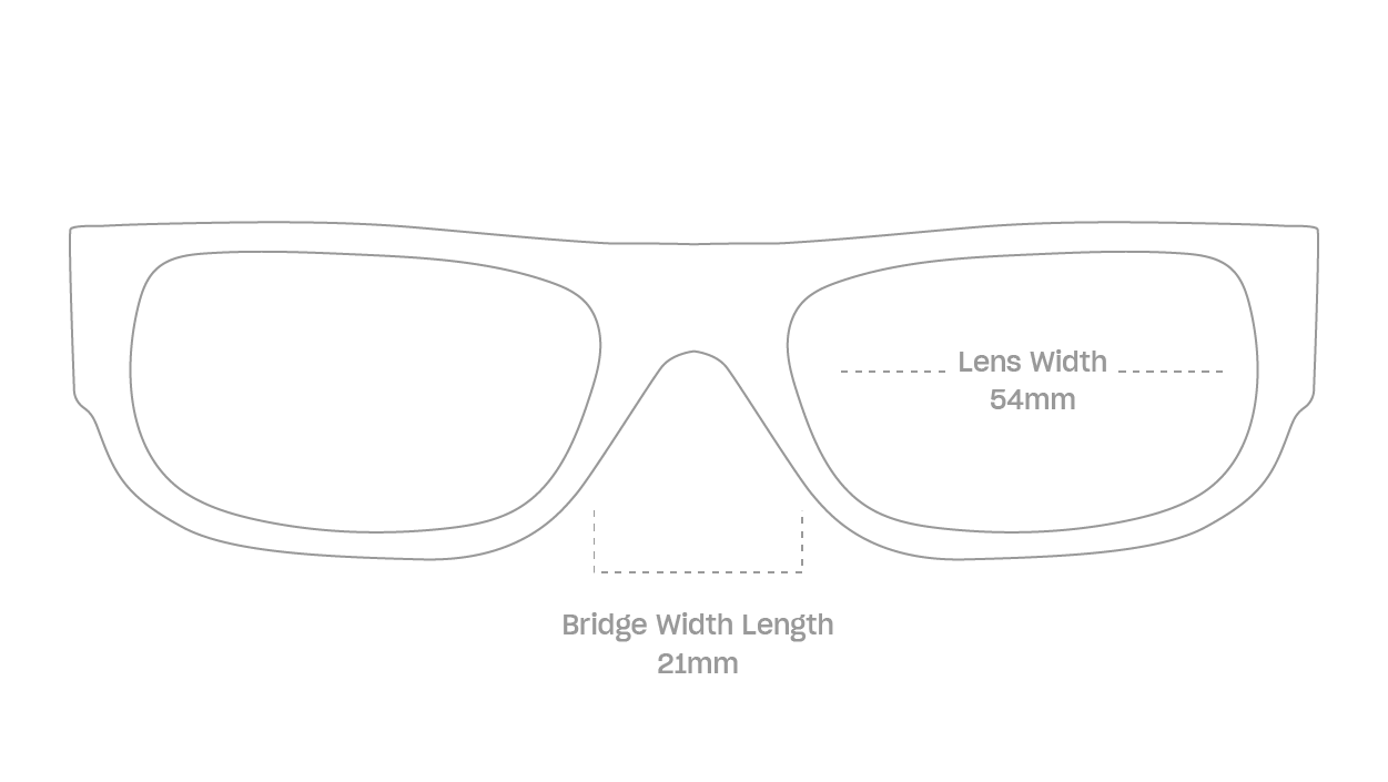 measurement::lens width Gomez Sunglasses rectangle plastic