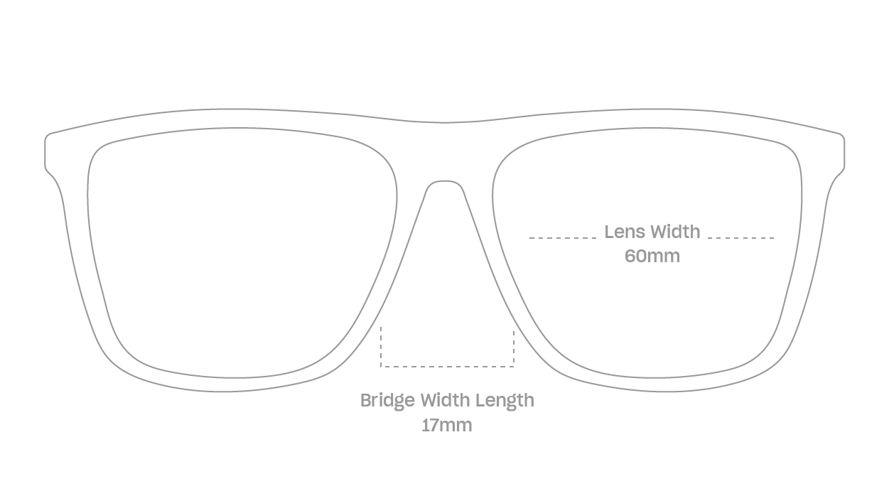 measurement::lens width Griffin Sunglasses square plastic