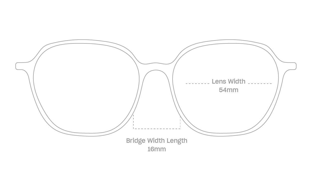 measurement::lens width Helsinki Eyeglasses square plastic