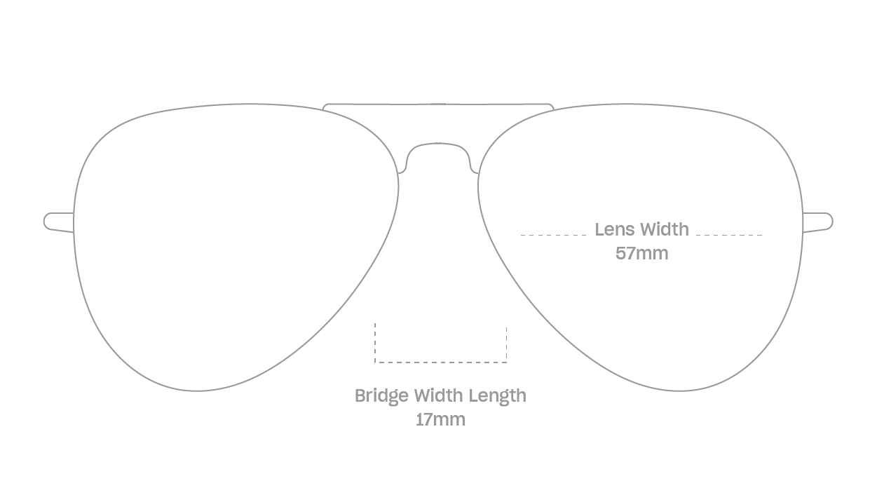 measurement::lens width Kline Eyeglasses pilot metal