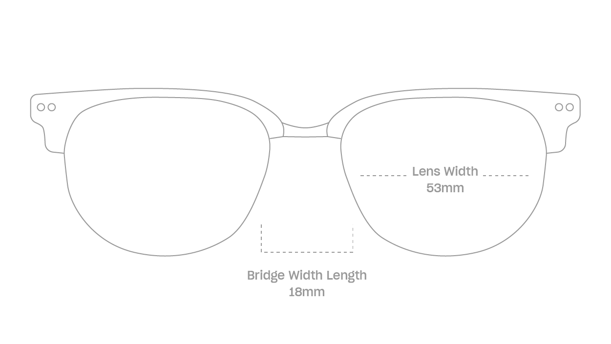 measurement::lens width Madison Eyeglasses browline plastic