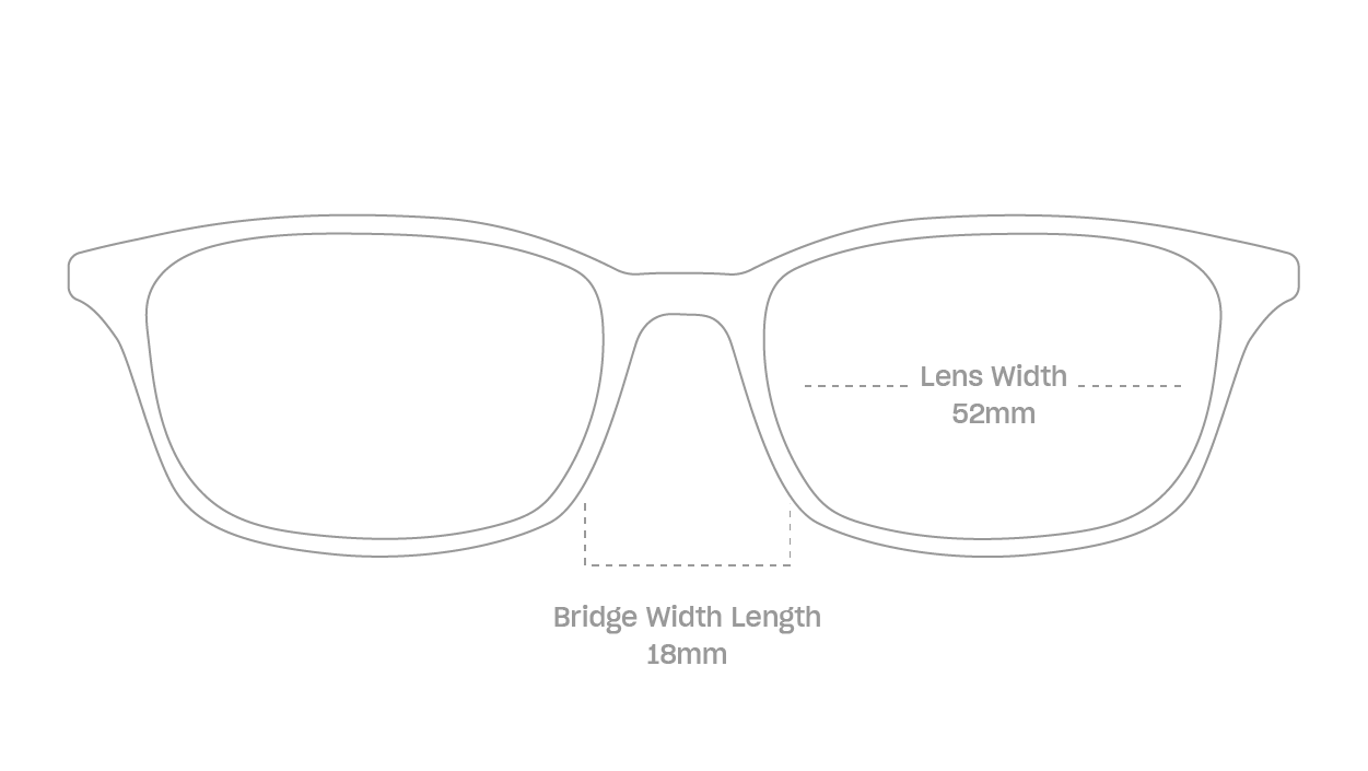 measurement::lens width Neal Eyeglasses rectangle plastic