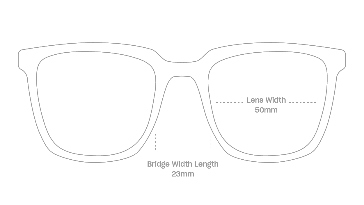 measurement::lens width Nigel Sunglasses square plastic