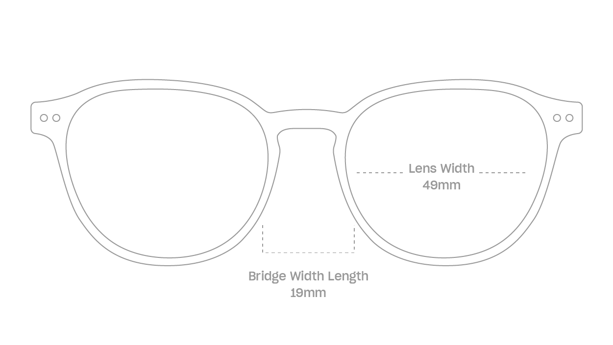 measurement::lens width Orman Eyeglasses round acetate