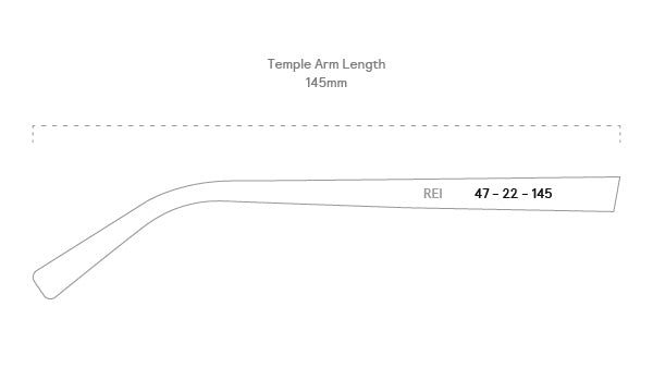 measurement::arm length Rei Eyeglasses round acetate