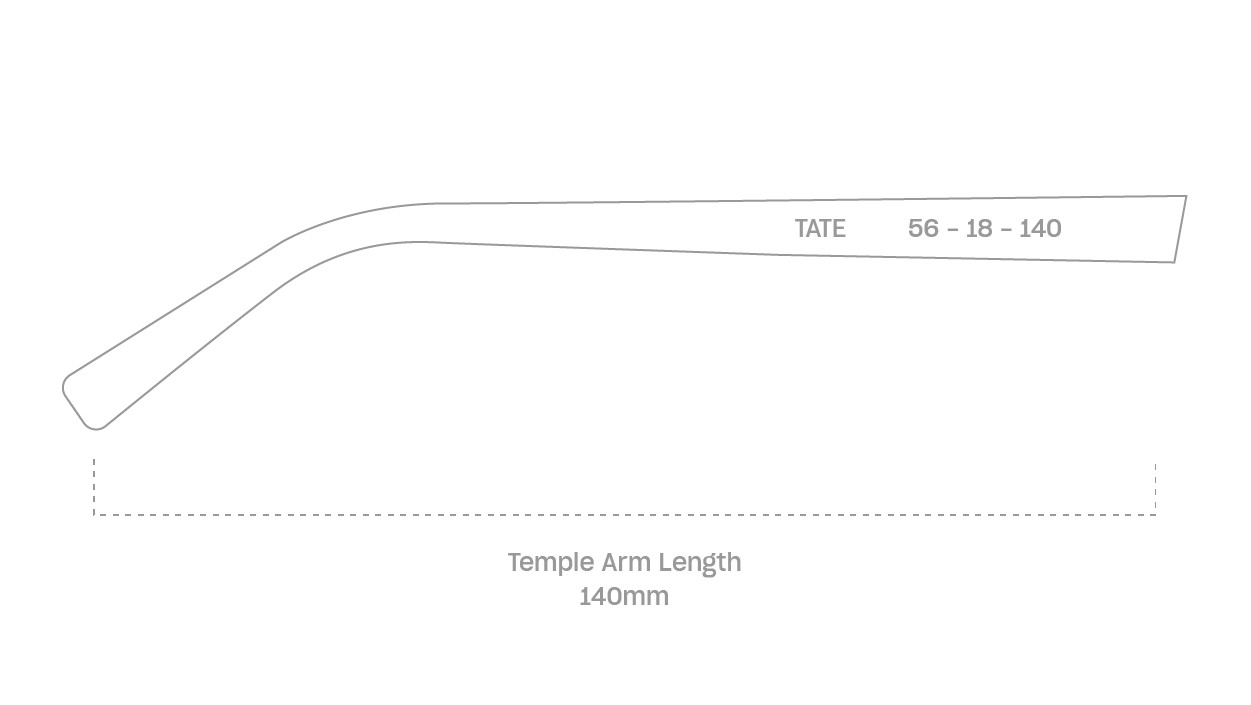 measurement::arm length Tate Sunglasses square metal