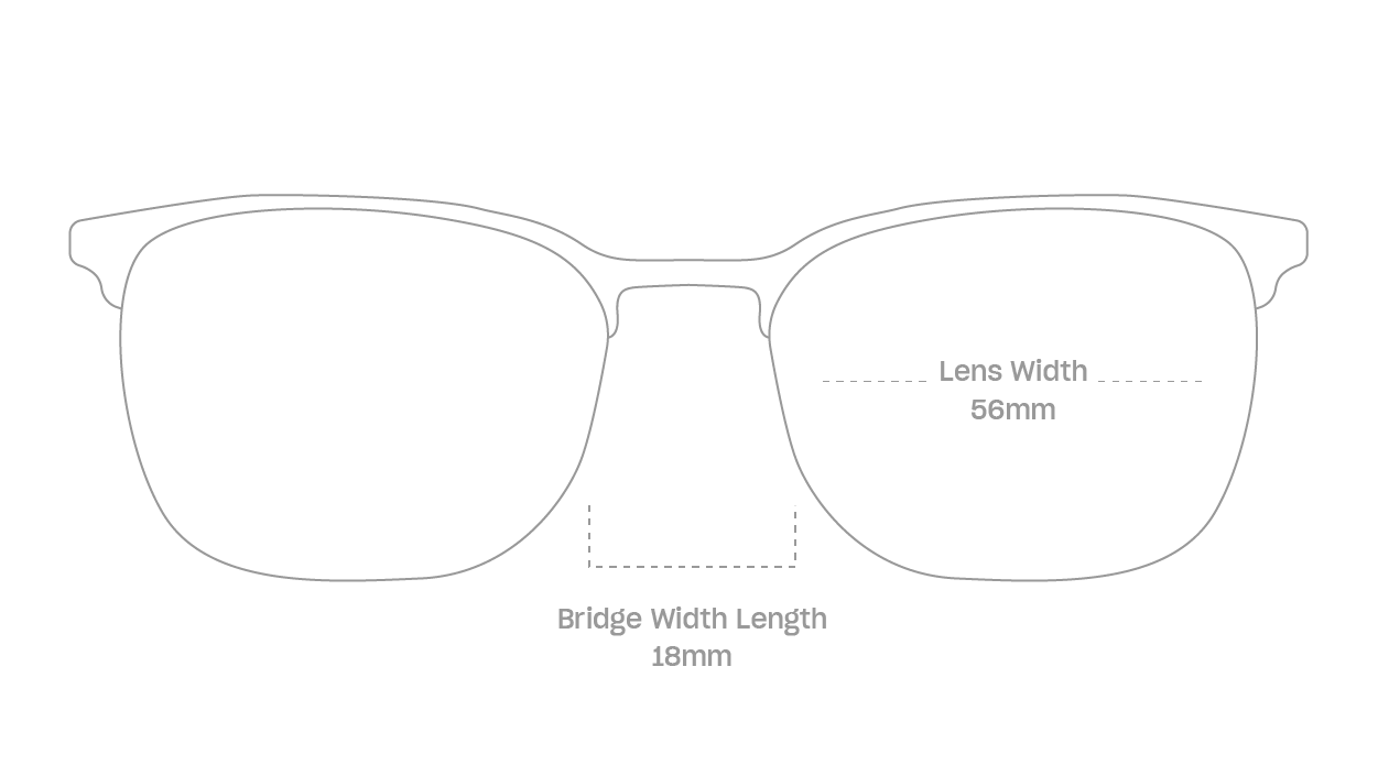 measurement::lens width Tate Sunglasses square metal