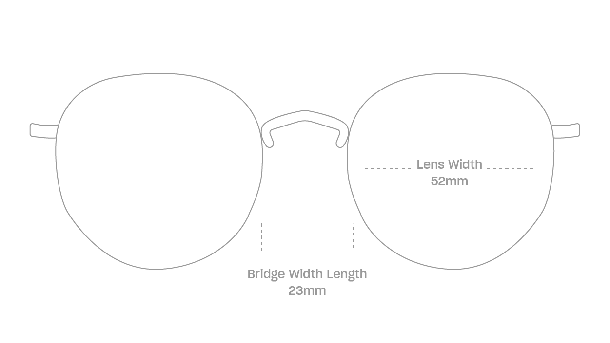 measurement::lens width Winona Sunglasses round metal