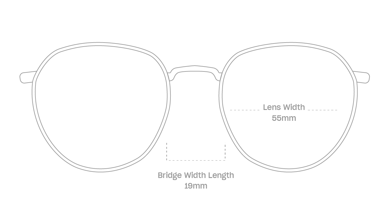 measurement::lens width Zuma Sunglasses round metal
