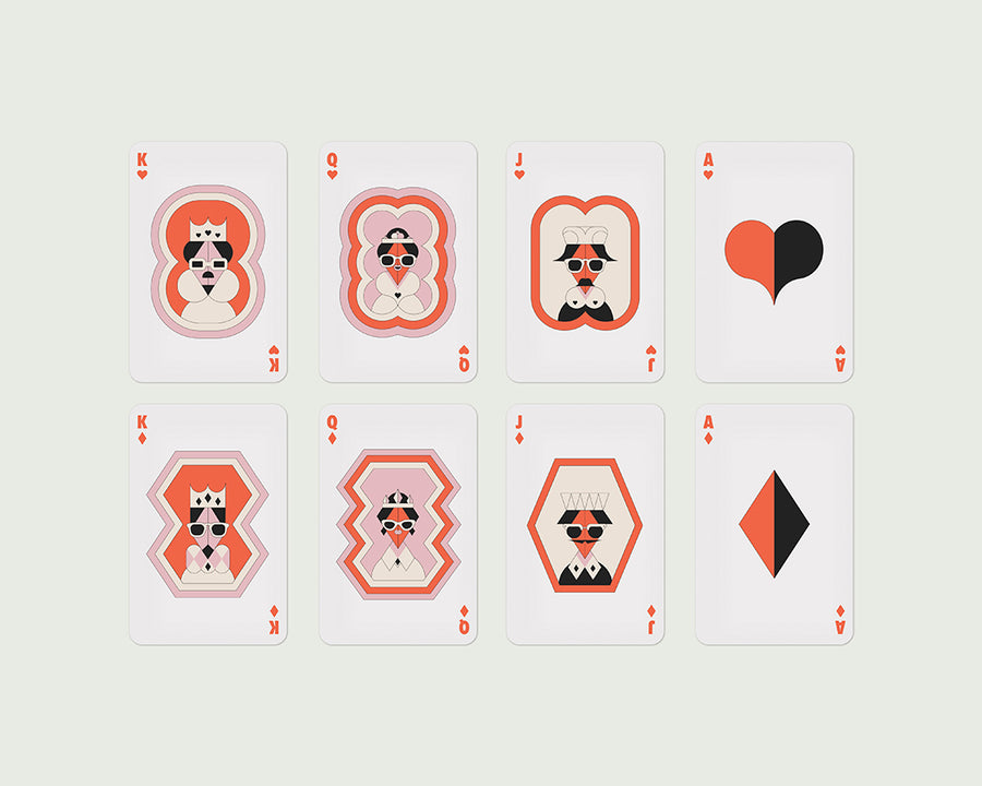 Deck of Cards Multicolor top angle 3